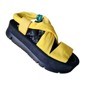 Camper Oruga Up Yellow Stretch Sandal Size EU 37